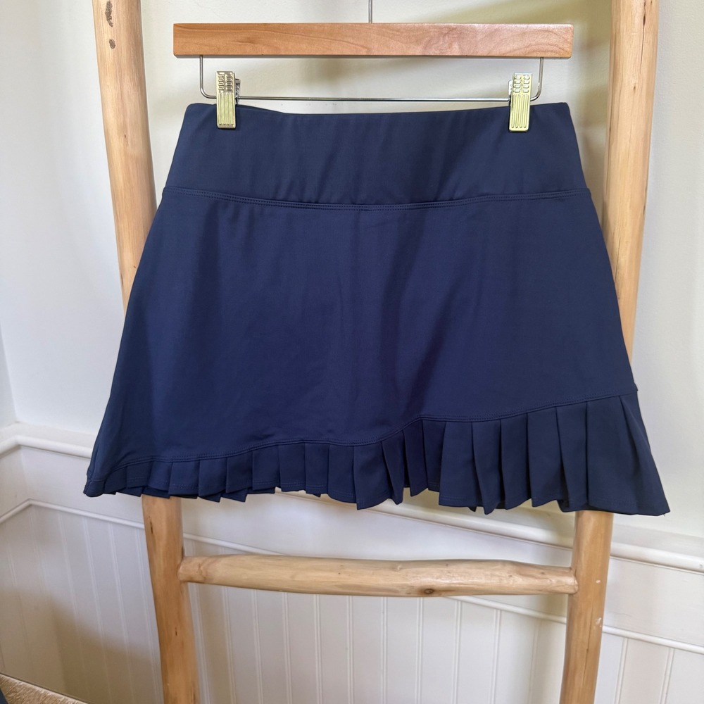 Sigrid Olsen Golf & Tennis Navy Blue Pleated Asymmetrical Athletic Skort Mens M